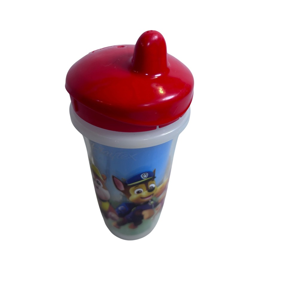 Playtex Sippy Cup 9oz Red Paw Patrol Insulated Hard Spout Kids